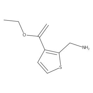 [3-(1-Ethoxyethenyl)thiophen-2-yl]methanamine Structure