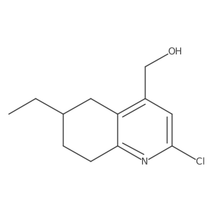 (2-Chloro-6-ethyl-5,6,7,8-tetrahydroquinolin-4-yl)methanol结构式