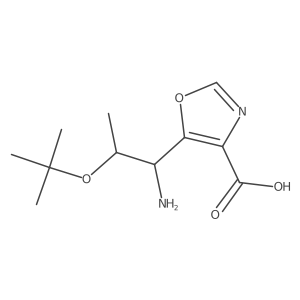 5-[1-Amino-2-(tert-butoxy)propyl]-1,3-oxazole-4-carboxylic acid Structure