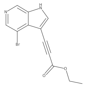 ethyl 3-{4-bromo-1H-pyrrolo[2,3-c]pyridin-3-yl}prop-2-ynoate Structure
