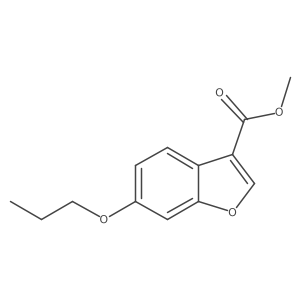 Methyl 6-propoxy-1-benzofuran-3-carboxylate结构式