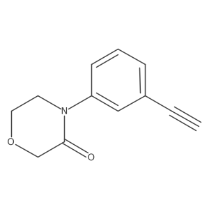 4-(3-Ethynylphenyl)morpholin-3-one Structure