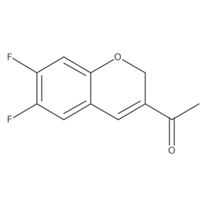1-(6,7-difluoro-2H-chromen-3-yl)ethan-1-one结构式