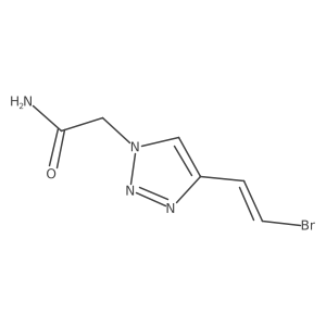 2-[4-(2-bromoethenyl)-1H-1,2,3-triazol-1-yl]acetamide Structure