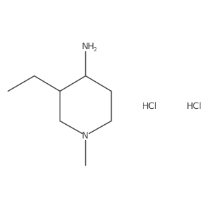 (3R,4S)-3-ethyl-1-methylpiperidin-4-amine dihydrochloride结构式