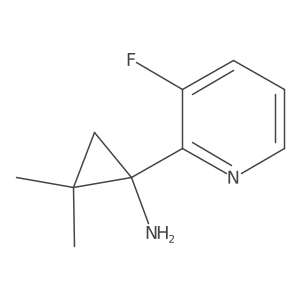 1-(3-Fluoropyridin-2-yl)-2,2-dimethylcyclopropan-1-amine结构式
