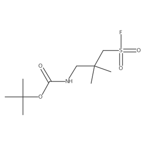 tert-butyl N-[3-(fluorosulfonyl)-2,2-dimethylpropyl]carbamate结构式