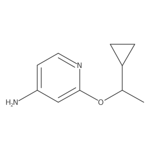 2-(1-Cyclopropylethoxy)pyridin-4-amine Structure