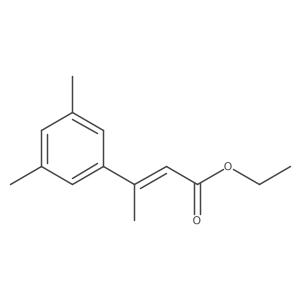 ethyl (2Z)-3-(3,5-dimethylphenyl)but-2-enoate结构式