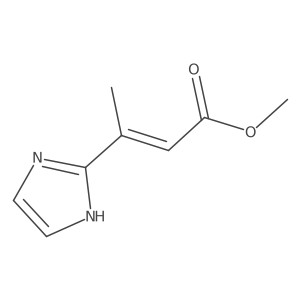 methyl (2Z)-3-(1H-imidazol-2-yl)but-2-enoate结构式
