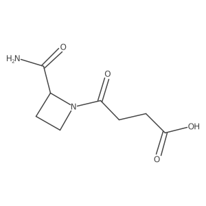 4-(2-Carbamoylazetidin-1-yl)-4-oxobutanoic acid Structure