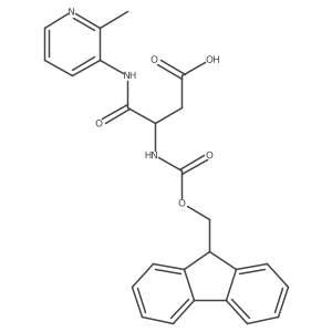 3-({[(9H-fluoren-9-yl)methoxy]carbonyl}amino)-3-[(2-methylpyridin-3-yl)carbamoyl]propanoic acid结构式