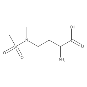 2-amino-4-(N-methylmethanesulfonamido)butanoic acid结构式
