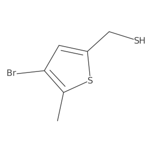 (4-Bromo-5-methylthiophen-2-yl)methanethiol Structure