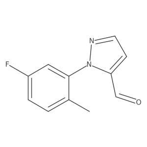 1-(5-fluoro-2-methylphenyl)-1H-pyrazole-5-carbaldehyde结构式