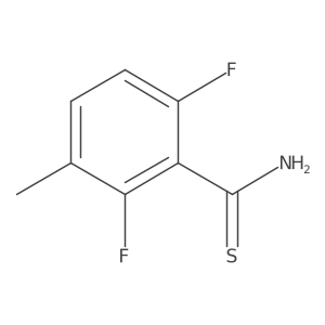 2,6-Difluoro-3-methylbenzene-1-carbothioamide Structure