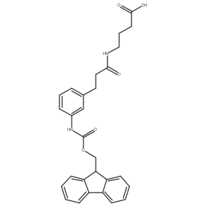 4-{3-[3-({[(9H-fluoren-9-yl)methoxy]carbonyl}amino)phenyl]propanamido}butanoic acid Structure