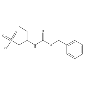 benzyl N-[1-(chlorosulfonyl)butan-2-yl]carbamate Structure