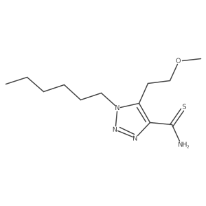 1-hexyl-5-(2-methoxyethyl)-1H-1,2,3-triazole-4-carbothioamide Structure