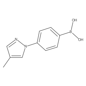 (4-(4-Methyl-1H-pyrazol-1-yl)phenyl)boronic acid Structure
