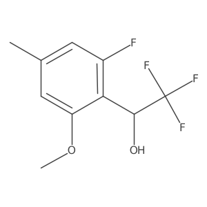 (1R)-2,2,2-trifluoro-1-(2-fluoro-6-methoxy-4-methylphenyl)ethan-1-ol Structure