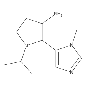 2-(1-methyl-1H-imidazol-5-yl)-1-(propan-2-yl)pyrrolidin-3-amine Structure