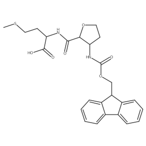 (2R)-2-{[(2RS,3SR)-3-({[(9H-fluoren-9-yl)methoxy]carbonyl}amino)oxolan-2-yl]formamido}-4-(methylsulfanyl)butanoic acid Structure