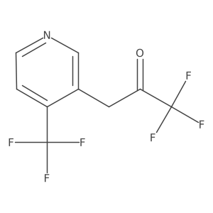 1,1,1-Trifluoro-3-[4-(trifluoromethyl)pyridin-3-yl]propan-2-one Structure