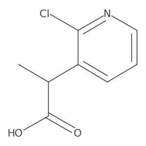 2-(2-Chloropyridin-3-yl)propanoic acid Structure