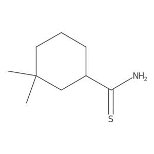 3,3-Dimethylcyclohexane-1-carbothioamide结构式