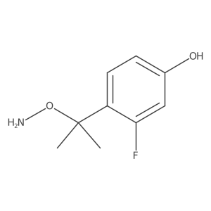 4-[2-(Aminooxy)propan-2-yl]-3-fluorophenol Structure