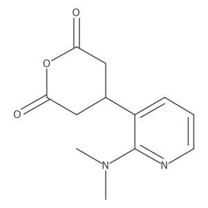 4-[2-(Dimethylamino)pyridin-3-yl]oxane-2,6-dione Structure