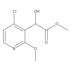 Methyl 2-(4-chloro-2-methoxypyridin-3-yl)-2-hydroxyacetate结构式