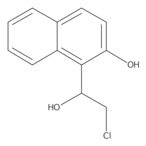1-(2-Chloro-1-hydroxyethyl)naphthalen-2-ol结构式