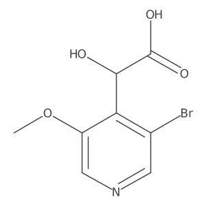2-(3-Bromo-5-methoxypyridin-4-yl)-2-hydroxyacetic acid Structure