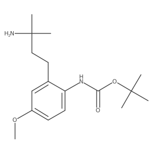 tert-butyl N-[2-(3-amino-3-methylbutyl)-4-methoxyphenyl]carbamate Structure