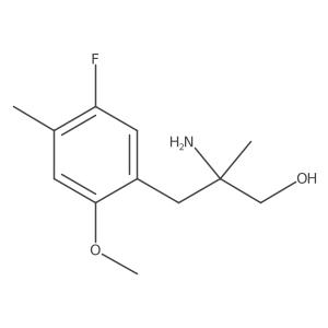 2-Amino-3-(5-fluoro-2-methoxy-4-methylphenyl)-2-methylpropan-1-ol Structure