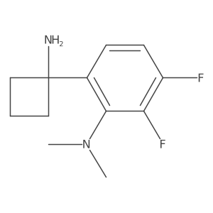 6-(1-aminocyclobutyl)-2,3-difluoro-N,N-dimethylaniline Structure