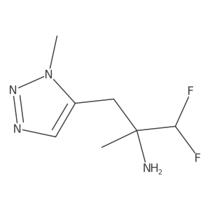 1,1-difluoro-2-methyl-3-(1-methyl-1H-1,2,3-triazol-5-yl)propan-2-amine结构式