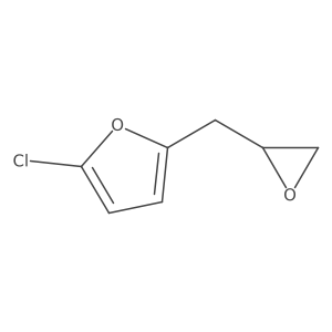 2-Chloro-5-[(oxiran-2-yl)methyl]furan结构式