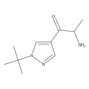 2-amino-1-(1-tert-butyl-1H-pyrazol-4-yl)propan-1-one Structure