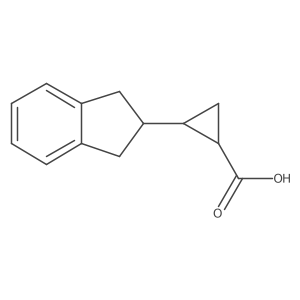 2-(2,3-dihydro-1H-inden-2-yl)cyclopropane-1-carboxylic acid Structure