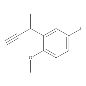 2-(But-3-yn-2-yl)-4-fluoro-1-methoxybenzene Structure