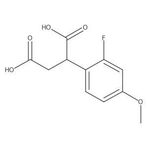 2-(2-Fluoro-4-methoxyphenyl)butanedioic acid Structure