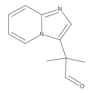 2-{Imidazo[1,2-a]pyridin-3-yl}-2-methylpropanal结构式