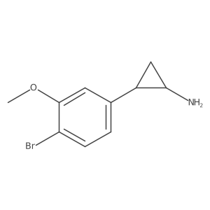 2-(4-Bromo-3-methoxyphenyl)cyclopropan-1-amine Structure