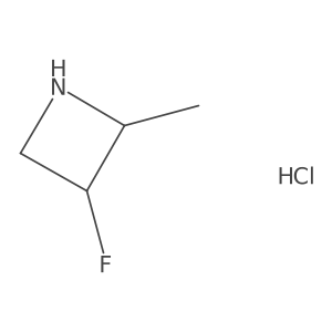 (2S)-3-fluoro-2-methylazetidine hydrochloride Structure