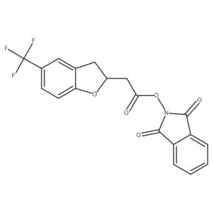 1,3-dioxo-2,3-dihydro-1H-isoindol-2-yl 2-[5-(trifluoromethyl)-2,3-dihydro-1-benzofuran-2-yl]acetate Structure