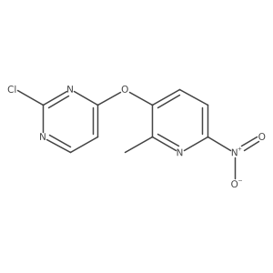 2-Chloro-4-[(2-methyl-6-nitro-3-pyridinyl)oxy]pyrimidine结构式
