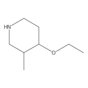 (3R,4R)-4-Ethoxy-3-methylpiperidine结构式